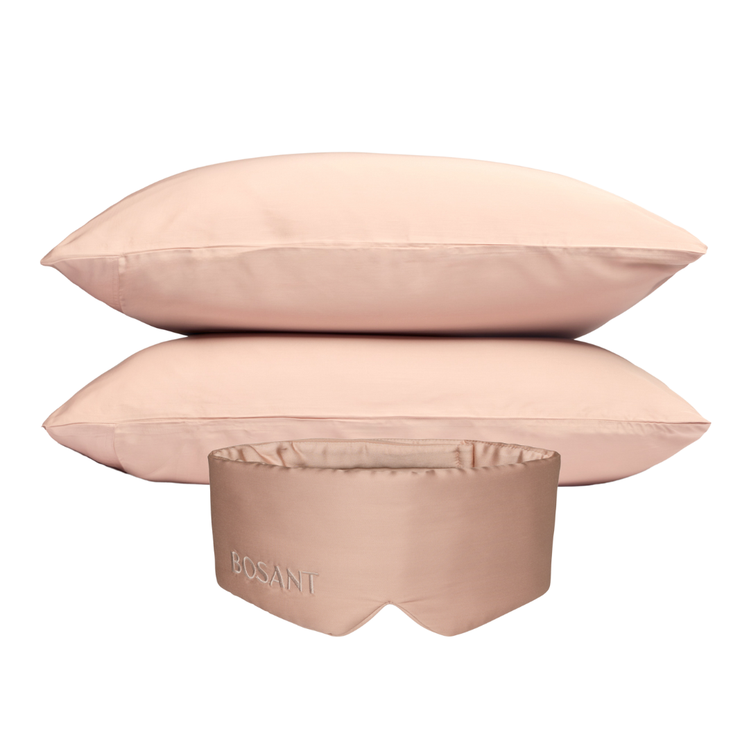 Bundle Deal: Soft Pink Sleep Mask x Pillowcase